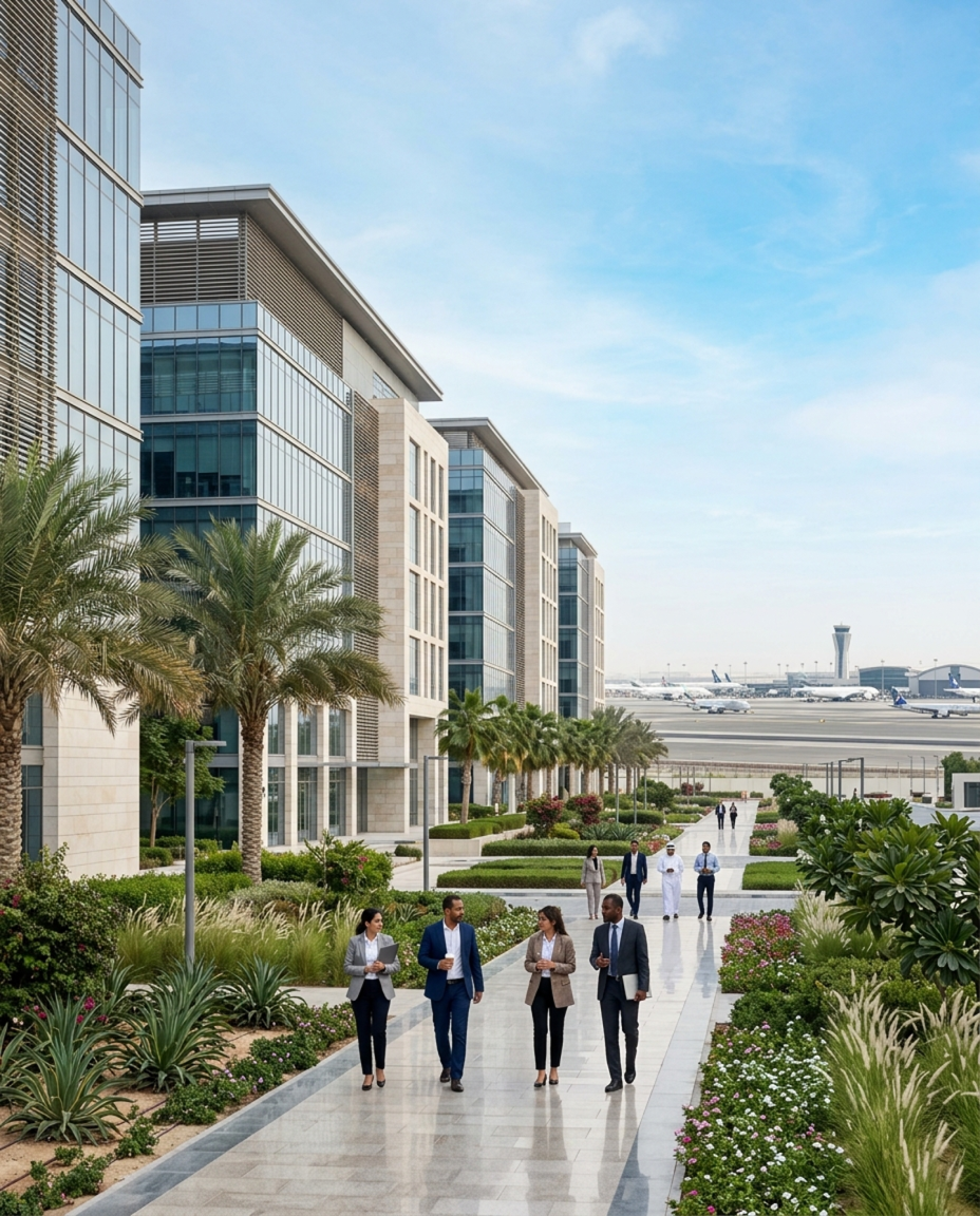 Dubai South Free Zone aviation and trade hub
